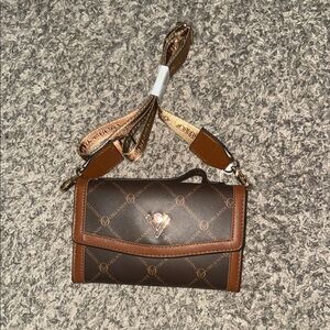 Valentino Orlandi Elegant Brown Crossbody Bag